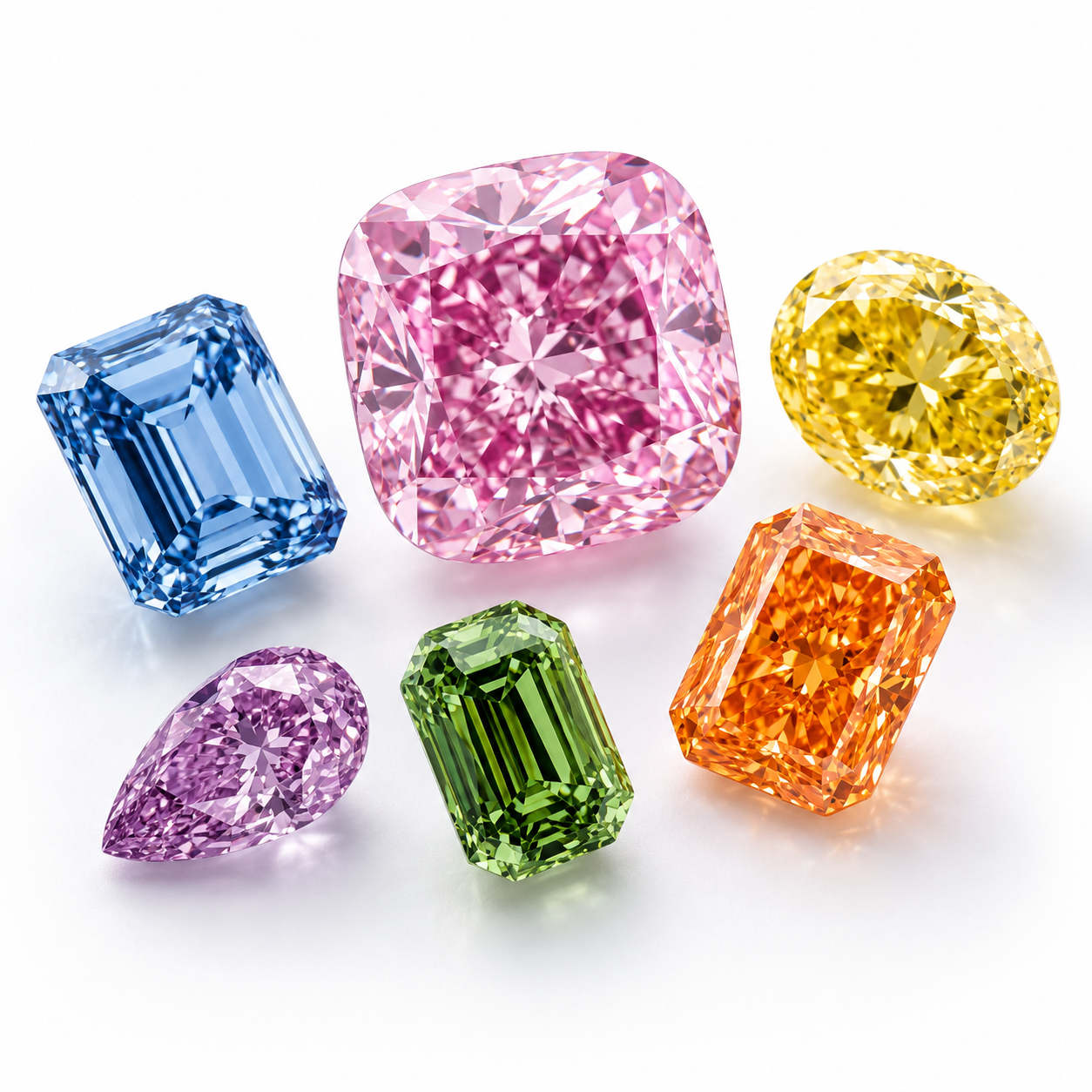 A collection of colourful gemstones