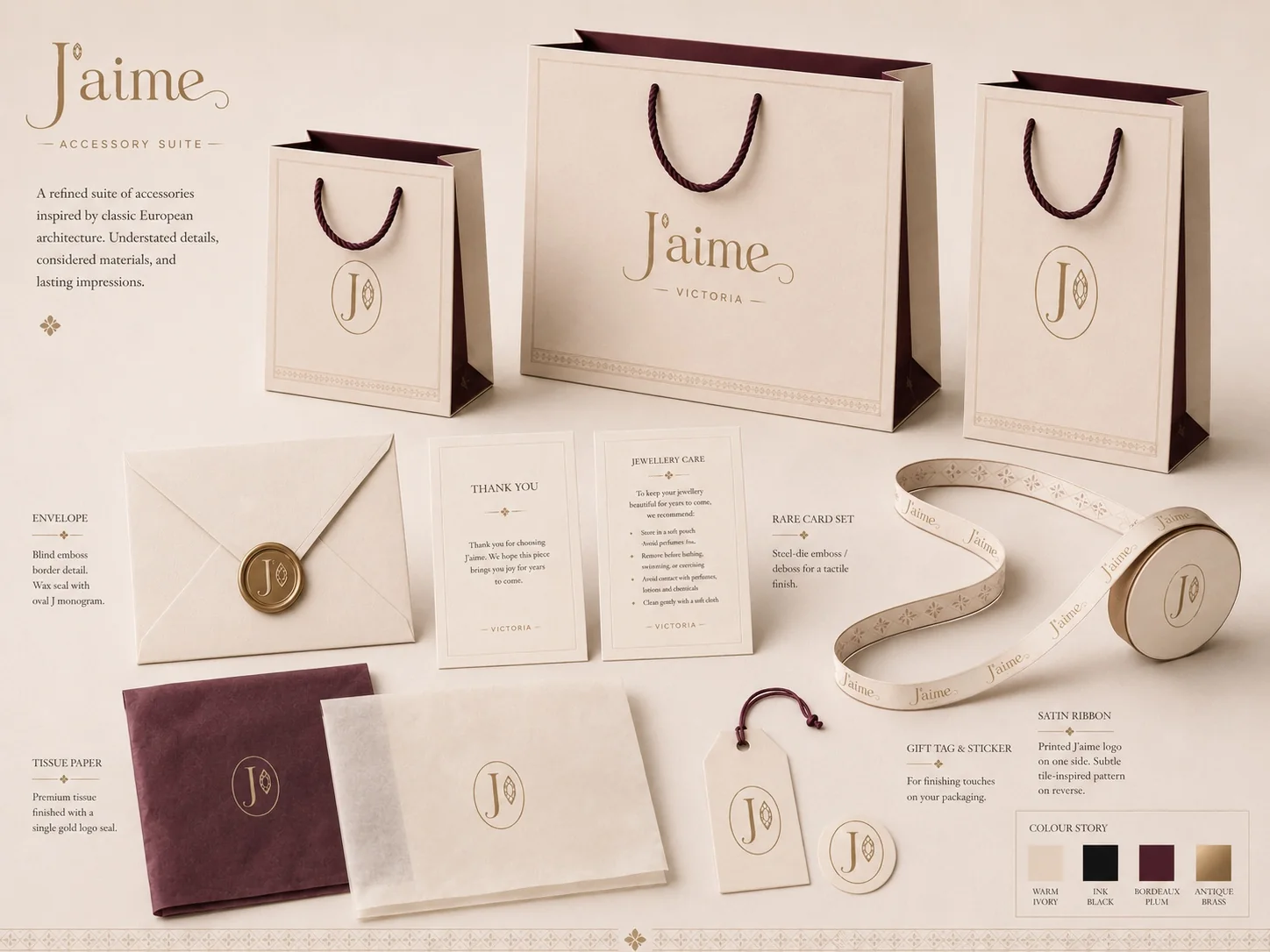 J’aime accessory and presentation suite
